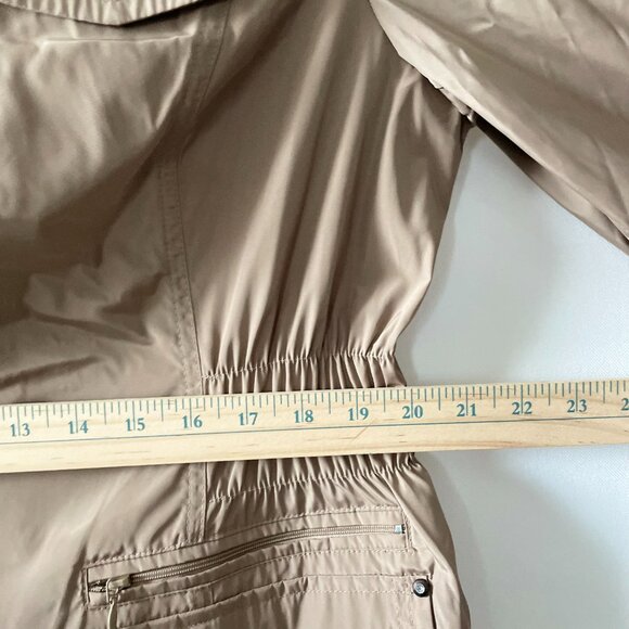 LBD Laundry By Design Womens Sand Hooded Lightweight Raincoat Anorak Jacket XXL - Picture 10 of 13